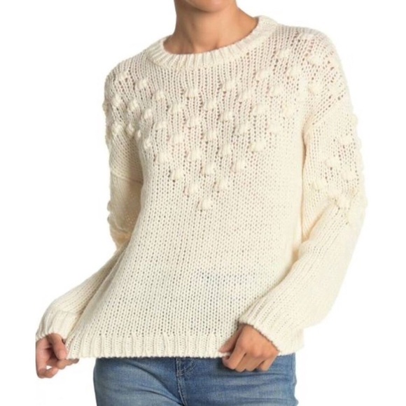 Abound Textured Crew Neck Knit Sweater Size L - Picture 2 of 9